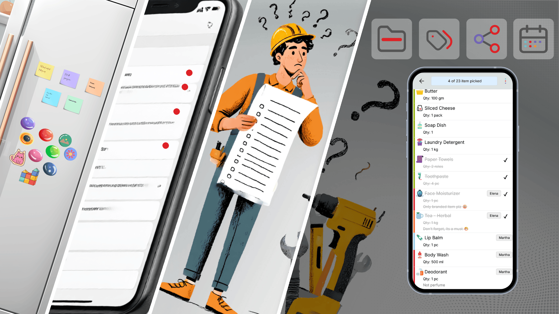 Oddapy Shopping List — shared family list with purchase tracking